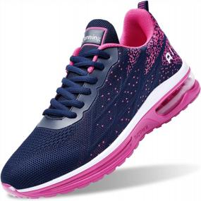 img 4 attached to Women'S Air Athletic Tennis Running Shoes Lightweight Sport Gym Jogging Breathable Fashion Walking Sneakers US 5.5-10