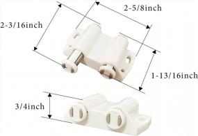 img 2 attached to 4-Pack DonYoung Magnetic Touch Latch Set For Cabinets, Closets, And RVs - Push Open Door Magnets With Double Catches And Easy Release, Ideal For Wardrobes, Kitchen Cupboards, And Drawers Closure