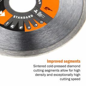 img 2 attached to 4-1/2 Inch Continuous Rim Diamond Saw Blade - Cut Through Any Material!