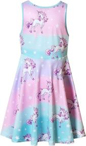 img 3 attached to Sleeveless Unicorn Dresses Little Clothes Girls' Clothing : Dresses