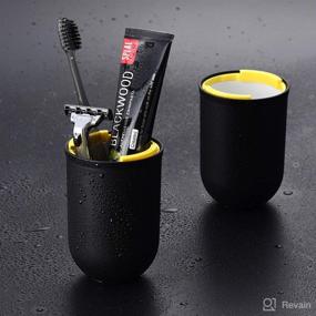 img 4 attached to 🦷 Convenient High Capacity Toothbrush Organizer: Portable, for On-the-Go Use