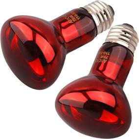 img 4 attached to Reptile Red Heat Lamp Bulb - 75W Infrared Basking Spot Light for Bearded Dragons, Geckos, Iguanas, Snakes, Ball Pythons - Nighttime Heat Light Solution