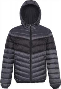 img 4 attached to Water-Resistant Lightweight Puffer Jacket With Hood For Men - Rokka&Rolla Winter Coat