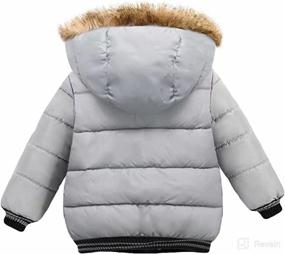 img 3 attached to 🧥 AMIYAN Toddler Thickened Hooded Down Jacket Winter Snowsuit Coat - Warm and Cozy Outerwear for Boys and Girls