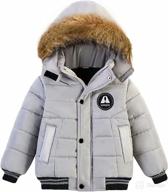 🧥 amiyan toddler thickened hooded down jacket winter snowsuit coat - warm and cozy outerwear for boys and girls logo