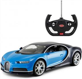 img 4 attached to Licensed 1:14 Scale PowerTRC Bugatti Chiron Rastar RC Car With Radio Remote Control For Sports Enthusiasts