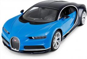 img 1 attached to Licensed 1:14 Scale PowerTRC Bugatti Chiron Rastar RC Car With Radio Remote Control For Sports Enthusiasts
