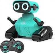 gilobaby remote control robot toy - flexible head & arms, music, led eyes - birthday gifts for boys girls age 5-7 (blue) logo