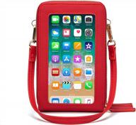 compact crossbody phone purse for women with credit card slots - small messenger handbag wallet logo