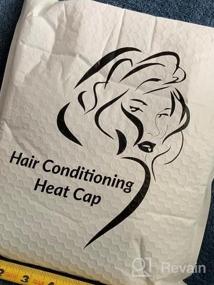 img 5 attached to Adjustable Electric Hair Care Cap For Deep Conditioning And Hair SPA With Large Screen Display Temperature And Time, Max Temperature 80℃ - Perfect For Hair Heat Treatment (Zebra Pattern)