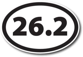 img 2 attached to 🏻 26.2 Marathon Black Oval Magnet Decal, 4x6 Inches - Strong Automotive Magnet for Car Truck SUV - Magnet Me Up