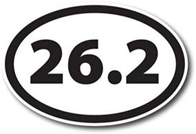 img 4 attached to 🏻 26.2 Marathon Black Oval Magnet Decal, 4x6 Inches - Strong Automotive Magnet for Car Truck SUV - Magnet Me Up