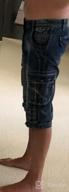 img 1 attached to Men'S Cargo Denim Biker Shorts With Zipper Details From Idopy review by Marcus Loeffler