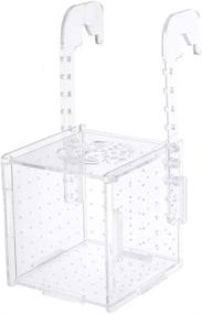 img 4 attached to 🐠 POPETPOP Fish Breeding Box - Isolation Breeder Hatchery Incubator for Aquarium with Small Suction Cups - Divider Hatching Accessory for Baby Fish, Shrimp, Clownfish, Guppy