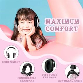img 1 attached to Upgraded ZOHAN EM030 Kids Ear Protection Safety Muffs - Noise Reduction Hearing Protectors For Toddlers, Children & Young Teens - Ideal For Air Shows & Fireworks!