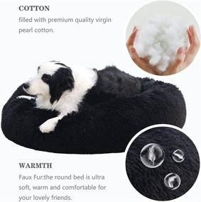 img 3 attached to Nononfish Dog 39 Black Fluffy Anxiety Blankets