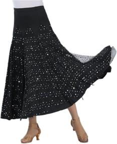 img 1 attached to CISMARK Elegant Sequin Swing Ballroom Women's Clothing: Sparkle in Style with Stunning Skirts
