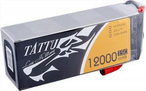 img 1 attached to Tattu 15C 12000MAh 6S Lipo Battery W/ AS150 + XT150 Plug - High Performance & Long Lasting Power!