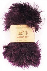 img 2 attached to Jazz Up Your Craft With 6 Skeins Of Dark Purple JubileeYarn 50G Eyelash Ruffle Fur Yarn