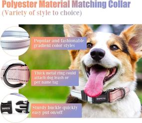 img 1 attached to Reflective Nylon Dog Collar: Adjustable & Comfortable Collar for Daily Walking, Running - Suitable for Puppy, Small, Medium, & Large Girl/Boy Pets - Heavy Duty Design