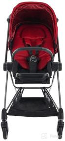 img 3 attached to 👶 Cybex Mios 2 Complete Stroller - One-Hand Compact Fold, Reversible Seat, Smooth Ride All-Wheel Suspension, Extra Storage, Adjustable Leg Rest - True Red Seat with Chrome/Black Frame