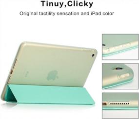 img 2 attached to Mint Green TPU Back Cover Stand Case Compatible With IPad Mini 4 - Slim Lightweight Protective Smart Shell Anti-Scratch Non-Slip Flexible Soft [Auto Sleep/Wake]