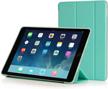 mint green tpu back cover stand case compatible with ipad mini 4 - slim lightweight protective smart shell anti-scratch non-slip flexible soft [auto sleep/wake] logo
