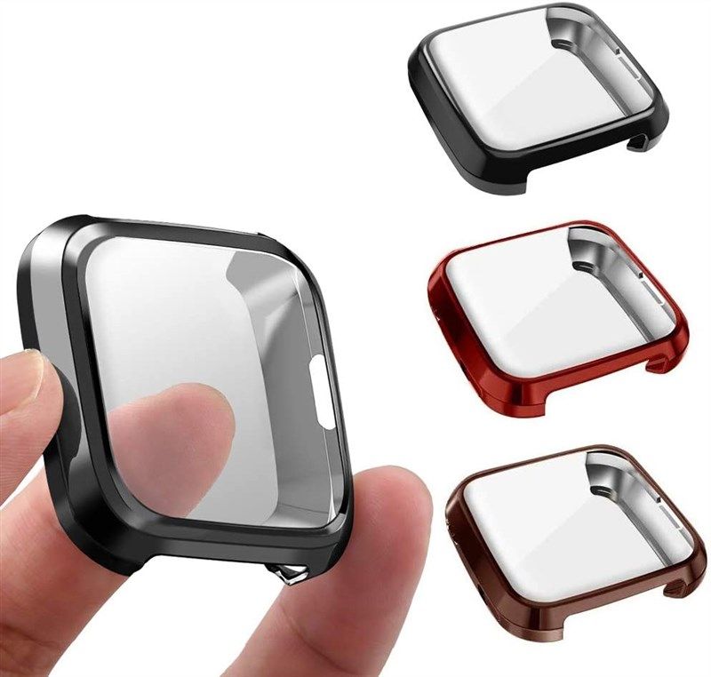 3 packs screen protector compatible fitbit versa lite 로고