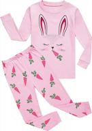 comfortable & cozy girls' long sleeve cotton pajama set: kikizye jammies logo