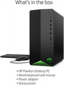 img 2 attached to New HP Pavilion Gaming Desktop PC 2021, AMD Ryzen 5 5600G 6-Core Processor (Outperforms i7-10700K), AMD Radeon RX 5500, 8GB RAM, 256GB PCIe NVMe SSD, Mouse & Keyboard, Windows 10 Home + HDMI Cable
