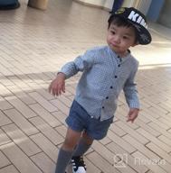 img 1 attached to 👑 Agibaby Kids Snapback Baseball Cap with Flat Brim Bill - Embroidered King Design Sun Hat for Toddlers review by Kip Ruach