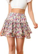 alluring allegra: discover exquisite floral tiered x large women's clothing at skirts! logo