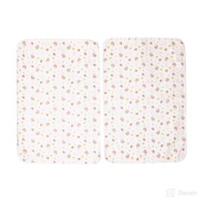 img 3 attached to 🐱 Catteyonce 2-Pack Baby Diaper Portable Changing Pads - Waterproof Breathable Washable Reusable Baby Diaper Pads, Hedgehog Pink Design, Middle Size, 20*27 inch, Portable Changing Pads for Baby - Pink