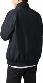 img 1 attached to Men'S Slim-Fit Flight Bomber Jacket Coat Softshell Front Zip Windbreaker