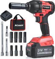 powerful aoben cordless impact wrench with high torque and li-ion battery set logo