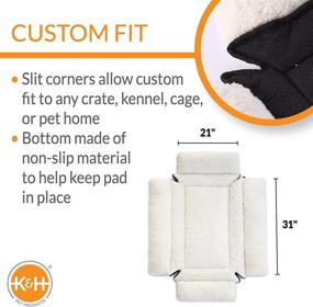 img 3 attached to 🐾 K&amp;H Pet Products Deluxe Bolster Crate Pad - Ultimate Comfort for Your Pet's Crate