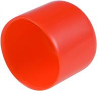 🔴 10pcs red rubber end caps 32mm id vinyl round tube bolt cap cover thread protectors by uxcell logo