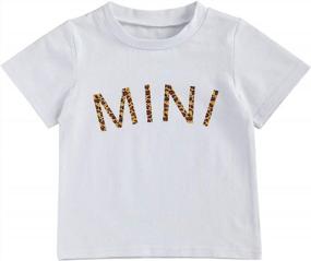 img 3 attached to 👧 Mummy and Me Outfits Mama Mini Print Family Matching T-shirts for Valentine's Day and Mother's Day