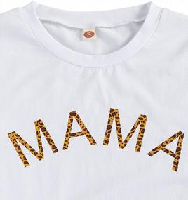 img 1 attached to 👧 Mummy and Me Outfits Mama Mini Print Family Matching T-shirts for Valentine's Day and Mother's Day