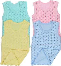 img 3 attached to ToBeInStyle Girls Pack Ruffle Tank Girls' Clothing via Tops, Tees & Blouses