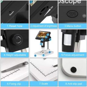 img 3 attached to High-Quality Digital Microscope With 4.3" LED Display Screen, 720P Video Recording, 10X-1000X Magnification Zoom, Perfect For Mobile Repair, Soldering, Jewelry Appraisal, And Biologic Investigations