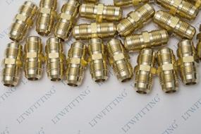 img 2 attached to 150 Pack Of 1/2" OD Brass Flare Union Tube Fittings By LTWFITTING