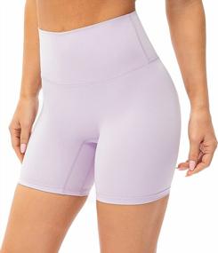 img 4 attached to Buttery Soft Yoga Shorts For Women - Lavento'S All-Day Comfort