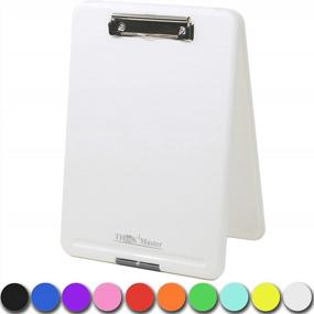 img 4 attached to Think2Master White Plastic Storage Clipboard. 25% Heavier & 25% Sturdier Heavy Duty And Won’T Flex Or Bend Like Other Brands (Compare The Weight). Storage Compartment Holds 150 Letter Sized Paper