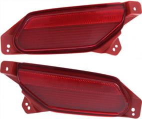 img 4 attached to Acura MDX 2014-2016 Driver & Passenger Side CAPA Certified Reflector Pair (AC1184102 + AC1185102) - CarLights360