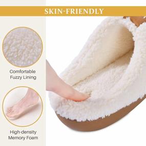 img 2 attached to Comfy & Warm Women'S Memory Foam Slippers With Soft Fleece Lining, Slip-Resistant Soles, Ideal For Indoor And Outdoor Use During Winter