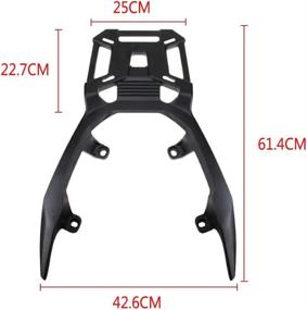 img 2 attached to QIDIAN ADV150 ADV 150 Aluminum Rear Seat Luggage Carrier Rack - 2019-2022 Stylish Motorcycle Accessory