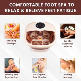 img 1 attached to Eilison Collapsible Foot Spa Bath Massager: The Ultimate Stress Relief For Your Feet!