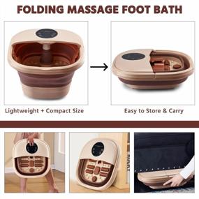 img 3 attached to Eilison Collapsible Foot Spa Bath Massager: The Ultimate Stress Relief For Your Feet!