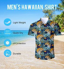 img 2 attached to Summer Style Alert: ALISISTER'S Men'S Novelty Hawaiian Dress Shirts With 3D Patterns